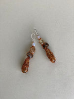 Boucles d'oreilles « Gouttes » Cornaline