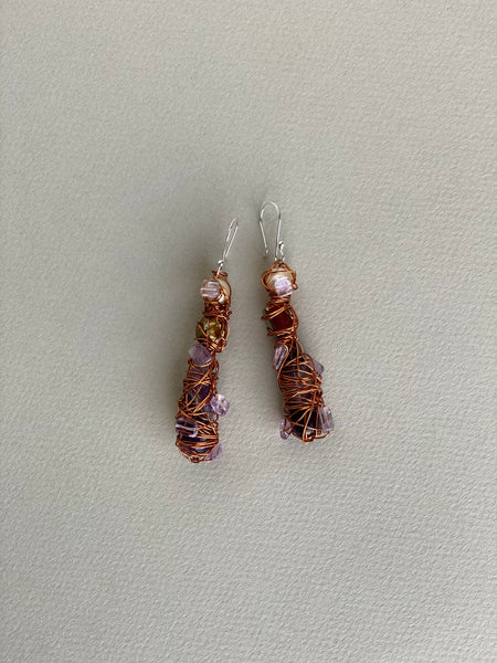 Boucles d'oreilles « Gouttes » Perle